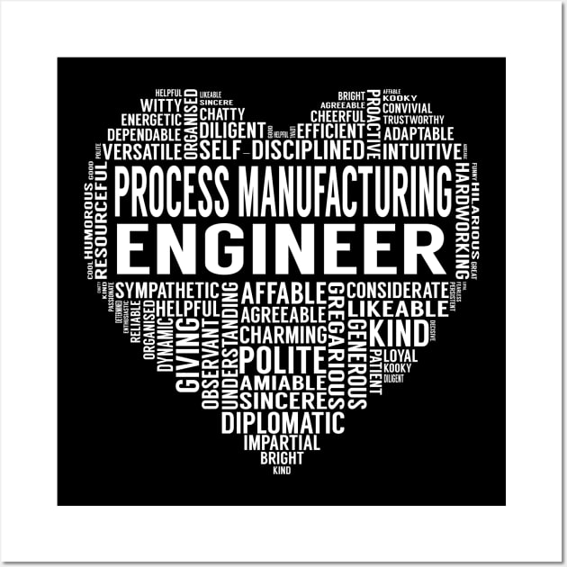 Process Manufacturing Engineer Heart Wall Art by LotusTee